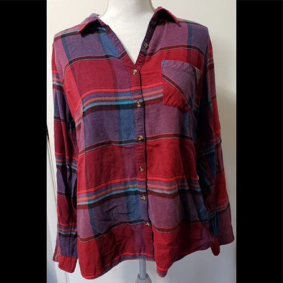 Maurices Tops - Maurices button up plaid shirt